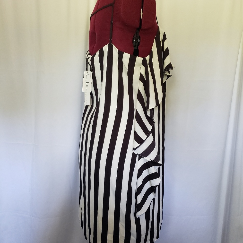 Nicole Miller Spaghetti Strap Ruffle Dress - Picture 7 of 8